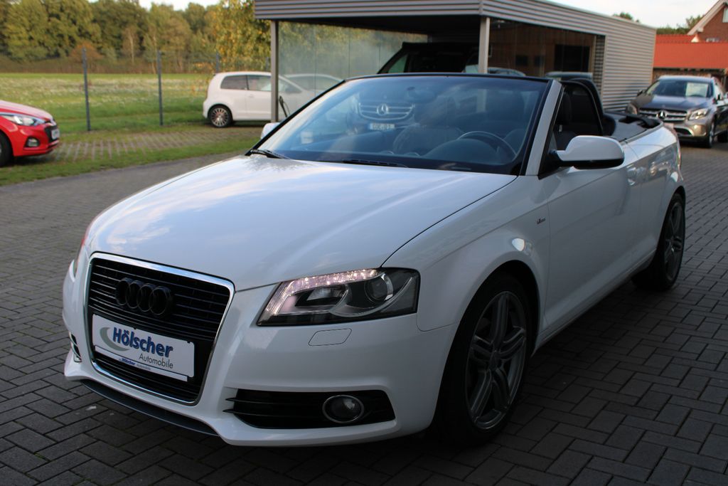 Audi A3 1.8,S line Cab,Navi,Leder,Xenon,Sitzh,Parks,,, Schaltgetriebe, aus dem Bestand von Hölscher Automobile Nordkirchen-Capelle — Ansicht 3