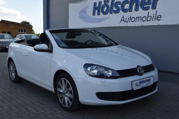 VW Golf VI Cab, Automatik, aus dem Bestand von Hölscher Automobile Nordkirchen-Capelle — Hauptansicht