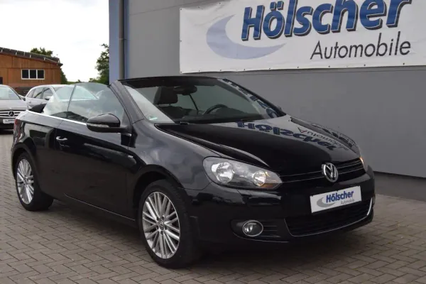 VW Golf VI Cabriolet Cup, Automatik, aus dem Bestand von Hölscher Automobile Nordkirchen-Capelle — Hauptansicht